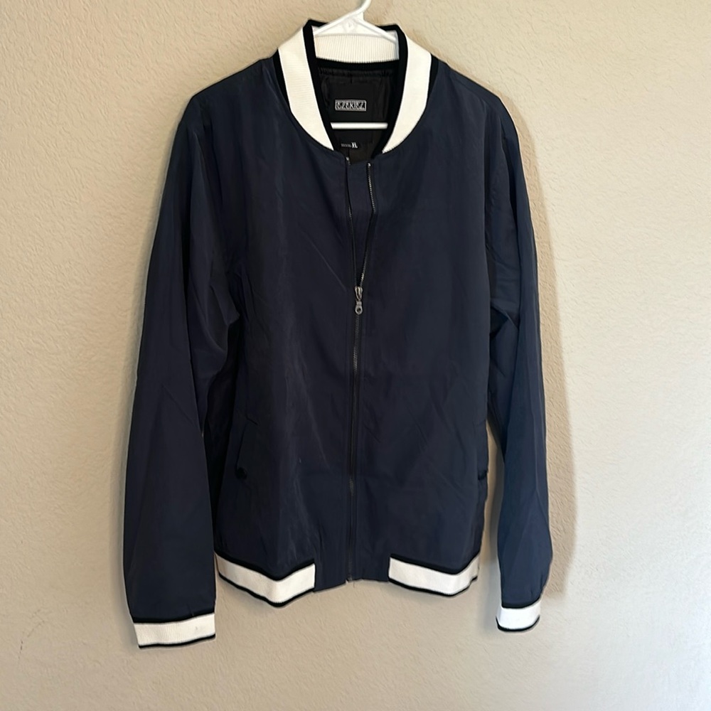 Men’s Navy Ezekiel Bomber Jacket sz XL